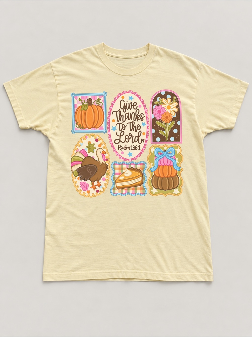 Christian Fall Graphic Tee Thanksgiving God Unisex T-shirt